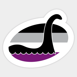 Asexual Nessie Cryptid Pride Sticker